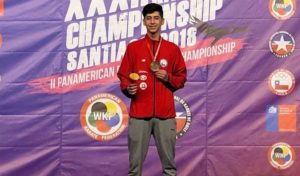 Joaquín González ganó medalla de oro en el Panamericano de Karate 2018